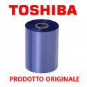 Ribbon originale Toshiba 68 mm x 600 m cera resina BX760068AG2SBL alta qualità colore blu