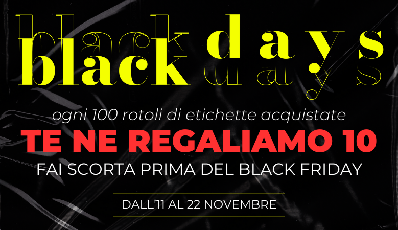 Black Days 2024 dal 11 al 22 novembre